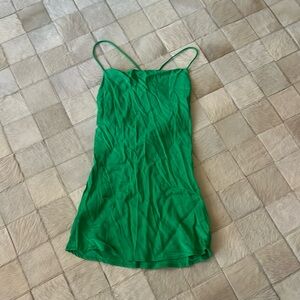 Zara green dress, size small, great condition, open back